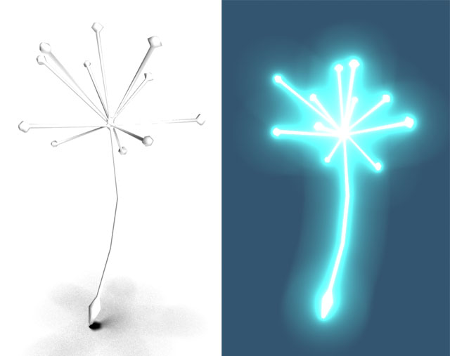 LowPolyDandilionGlowForWeb